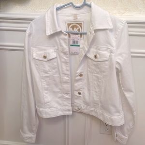 White denim jacket michael kors